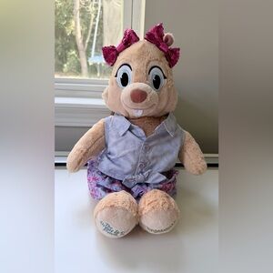 Build-A-Bear Plush with Pink Bows and Purple Outfit